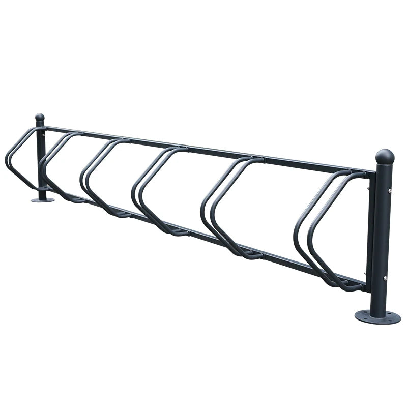 New Design Outdoor Industrial Metal Multiple Bike Storage Rack Outside Public Patio Steel Professional Bicycle Parking Stand