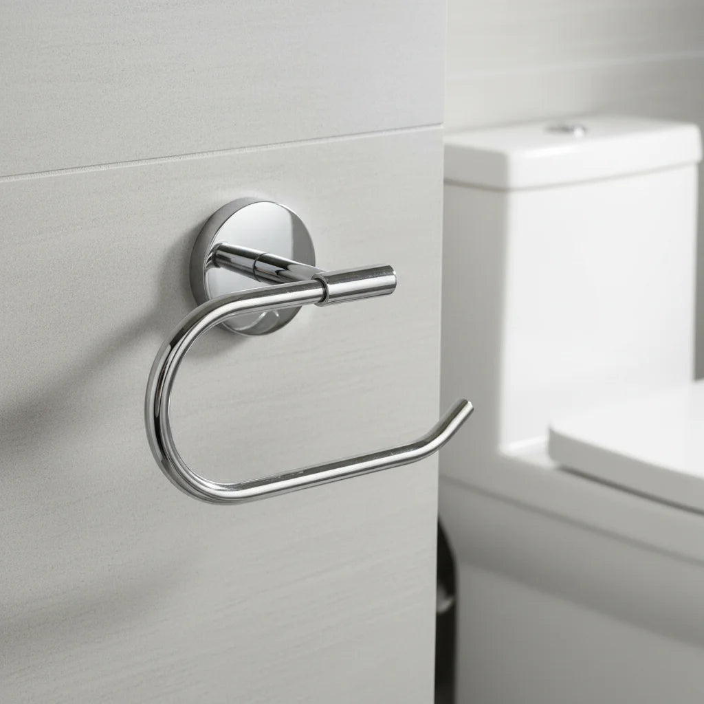 Modern Design Zinc Alloy Bathroom Tissue Roll and Toilet Paper Towel Holder for Hotels