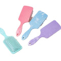 Scalp Massage Hair Comb Macaron Color Sweet Style Soft Touching Hair Brush Cushion Feature Made of Comfortable Plastic Combs