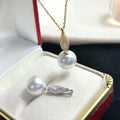P1240 10-11mm DIY Natural  Freshwater Pearl Charm Pendant Necklace Accessory 925 Sterling Silver Jewelry for Women Without Chain