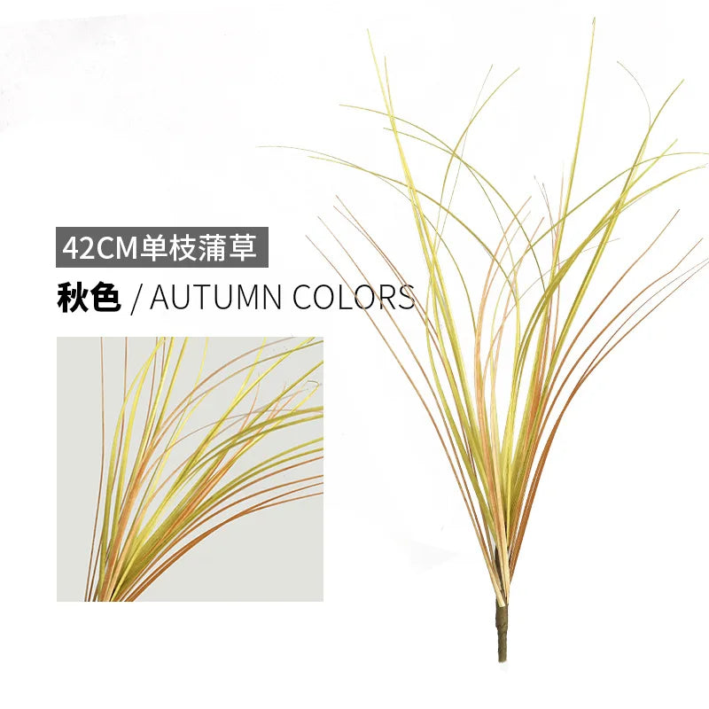 A-1235 Cheap Outdoor Indoor Fake Plant Realistic Artificial Dried Grass Autumn Artificial Onion Grass