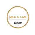 Vintage Stretchy Genuine 14k Gold Filled Women Permanent Jewelry Beaded Bracelet