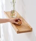 Picture Ledge Wooden Floating Wall Shelves Oak Solid Wood Wall Bookshelf CNLF