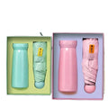 Merchandising Marketing Promotional Water Bottle and Umbrella Gift Set for Christmas Mother's Day Wedding Souvenirs for Guests
