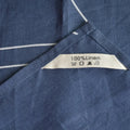 Luxury Blue High Quality Pure Solid Color Natural 100% Linen Tea Towels Fabric Placemat