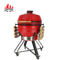 KIMSTONE KAMADO 26 Inch BBQ Grill Charcoal  Ceramic Barbecue Kamado Grill for Outdoor Kitchen Home and Garden