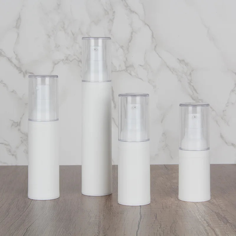 Frosted Spray Vacuum Flask Lotion Bottle Cosmetics Packaging 15ml 50ml Sizes Shampoo Perfume Face Cream Facial Skin Care Serum