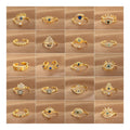 Brass 18k Gold Plated Evil Eye Fatima Hamsa Hand Rings Jewelry Women Adjustable Blue Zircon Open Turkish Evil Eye Ring
