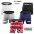 Hot Sale Mens Underwear Boxer Shorts Manufacturer Custom Logo Modal Cotton Bamboo Trunks Underwear Men Briefs Boxer