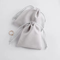Custom Logo Suede Velvet Pouches 3x4 Inch Ready to Ship Small Jewelry Drawstring Bag for Wedding Favors Wholesale