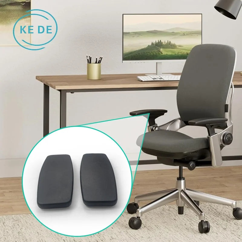 KEDE OEM Ergonomic Gaming Office Chair Armrest Pads Plastic Accessories Components Covers for Chair Arms