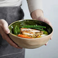 High-End Eco-Friendly Ceramic Dinnerware Modern Style Creative Irregular Porcelain Bowl Customizable Vajilla De Porcelana Dish