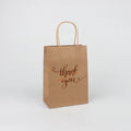 Custom Your Own Logo Cosmetics Clothing Wedding Gift Packaging Brown Craft Shopping Thank You Kraft Paper Carry Bags With Logo