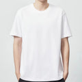 CNSHELL 230gsm Combed Cotton Solid Color Short Sleeve T-shirt Men's 2024 Summer New Basic Men's Crew Neck T-shirt