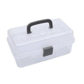 Transparent PP Plastic Toolbox Three-layer Portable Hardware Storage Box Household Emergency Medicine Box