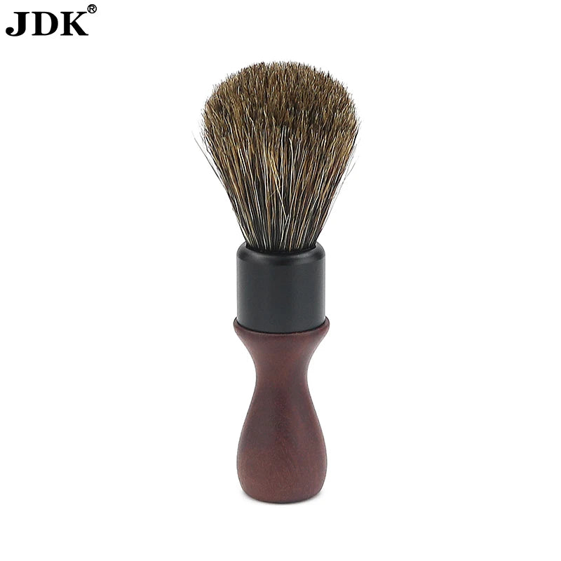 100% Pure Boar Bristle Knot 1pc Shaving Brush Wood Handle Beard Care Foaming Brush