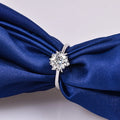 925 Sterling Silver Fashion Latest Trend Ring 1ct Moissanite Ladies Finger Rings