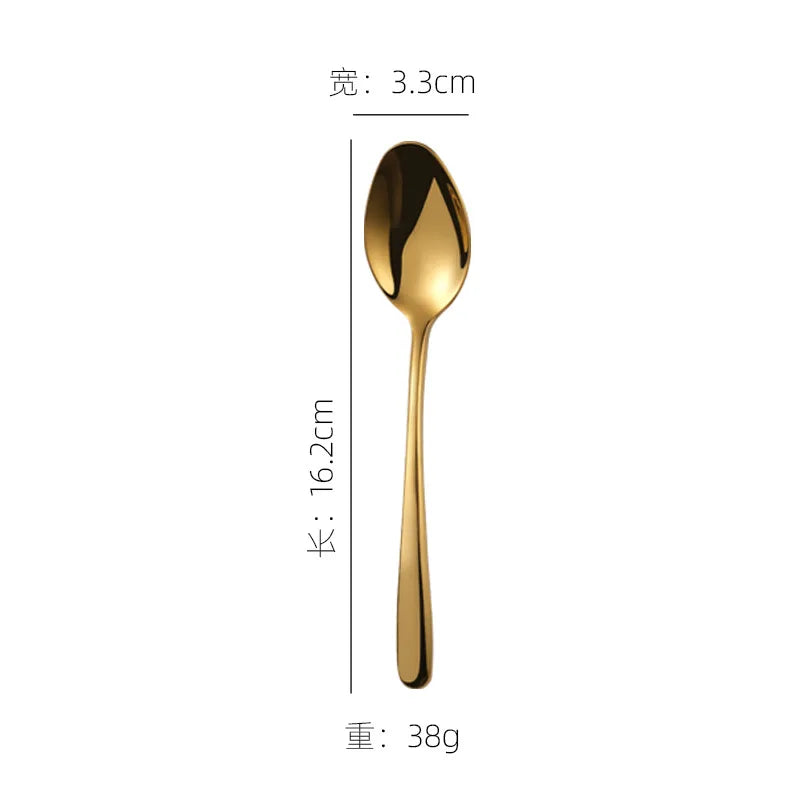 High Grade Royal Wedding Stainless Steel Cutlery Set for Hotel Luxury Vintage Golden Silverware Set