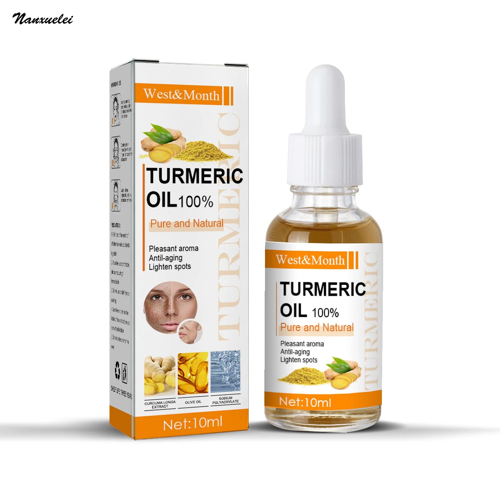 Best Selling Anti Acne Beauty Vegan Natural Ingredients Moisturizer Turmeric Face Oil Skin Care