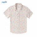 Wholesale High Quality Hawaiian Shirt Fancy Design Hawaii Summer Men Sea Island 100% Cotton Shirt Printing