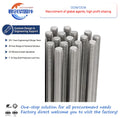 High Quality M10 Head Bolts 80mm Length 304 Stainless Steel 2mm DIN975 Standard Gi and Galvanized Threaded Rod 316