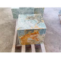 Blue White Onyx Plinth Coffee Table Polished Waterproof for Home Interior Decoration Villa Display Cabinets-Graphic Design