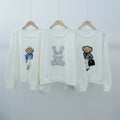 2026 New Style Casual Round Neck Women Cartoon Bear Collar Sweater Knitted Conjunto De SuÃ©ter De Mujer Sweater Top