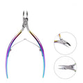 Wholesale Stainless Steel Pedicure Nail Scissors Titanium Trimmer Long Handle Dead Skin Clipper Cutter Tool Cuticle Fingers