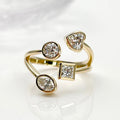 Messi Gems MSR-1097 14K Gold  Lab Grown Diamond Engagement Ring