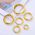 Various Sizes Metal Spring Rings Hot Selling Customized Color Alloy Snap Rings Fast Shipping Press Circles Wholesale