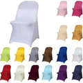 Polyester Spandex Folding Chair Cover for Wedding Party Banquet Events Hotel Restaurant