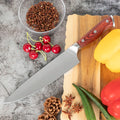 8 Inch Premium Cooking Knife German High Carbon Stainless Steel Ergonomic Pakka Wood Handle Kitchen Chef Knife