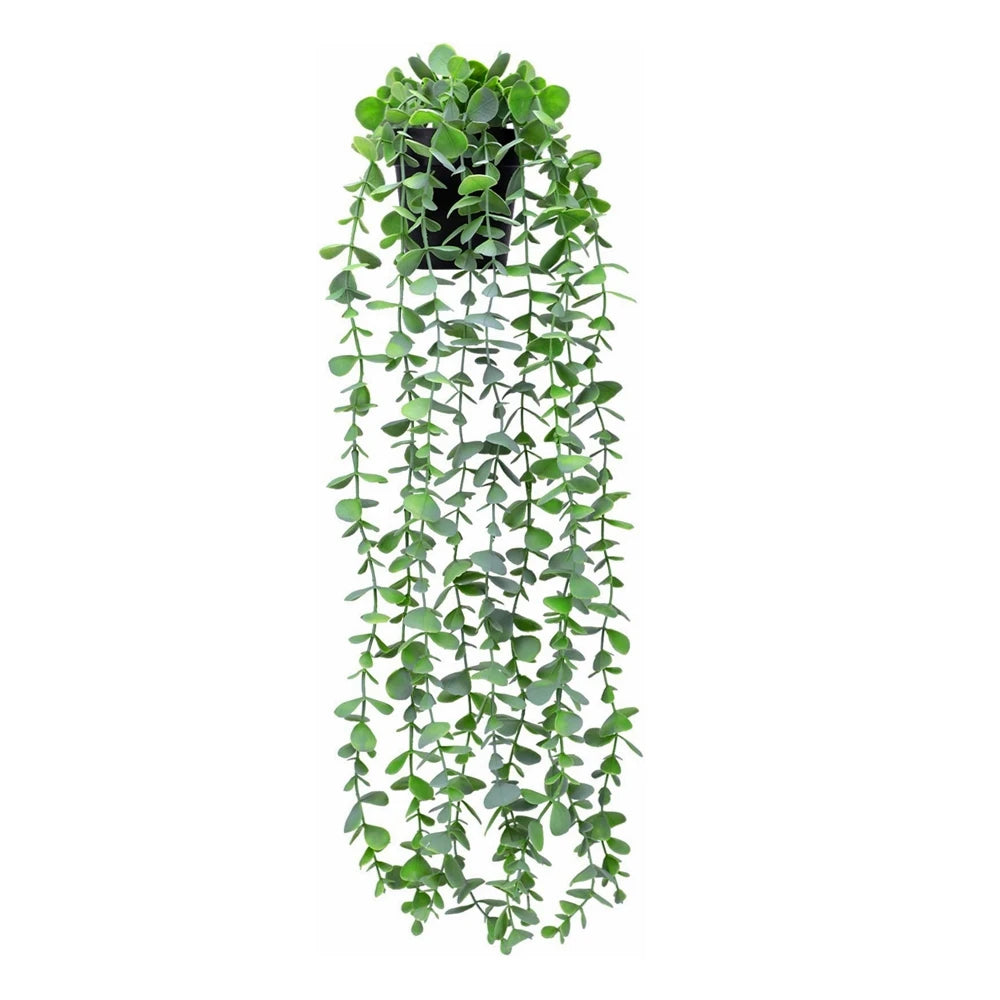 Wholesale Artificial Hanging Plant Small Eucalyptus Faux Greenery Vine Plant in Pot