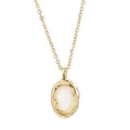 Fashion Natural Shell Irregular Pendant Necklace Tarnish Free Stainless Steel Gold Plated Necklace Collier En Acier Inoxydable