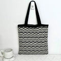 Wholesale Korean Style Chic Tote Bag with Open Closure Solid Color Knitted Crochet Design for Female Shopping