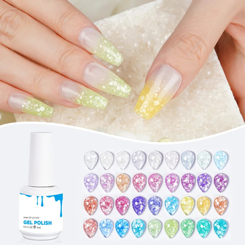 Missgel ICE Color UV Gel Professionnel Wholesale Supplies Gel UV Gel Nail Polish Sets 15ml