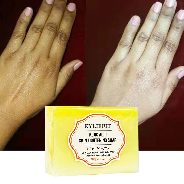 OEM Kojic Acid Soap Shea Butter Even Skin Tone Gentle Cleansing Fine and Rich Foam Skin Lightening Soap