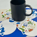 Custom Coasters Thick Paper Coaster Sets Logo Absorbent Disposable Coasters for Coffee Beer Restaurant Use