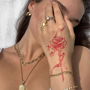 Customize labubu Temporary Sticker Colorful Tattoo Sticker Water Transfer and No Water Transfer Available