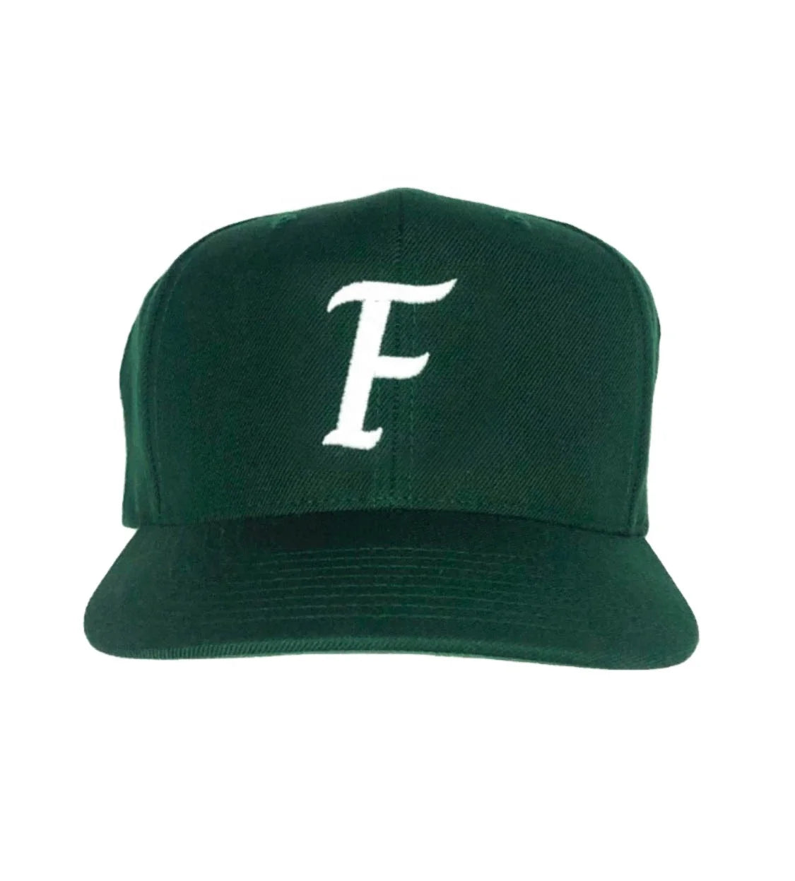 New Fashion Custom Snapback Baseball Hat 3D Green Personality 3D Embroidery Sporty Style for Parties Outdoor Sports Small MOQ