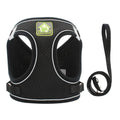 Hot Selling Fashion Adjustable Padded Pet Cat Dog Harness Collar Leash Reflective Dog Vest Leash