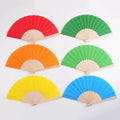 Custom Printed Foldable Bulk Wooden Hand Fan Personalized Music Festival Wood Crafts for Personal Use or as a Gift