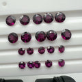 Round 4.mm -10.0mm Genuine Gemstone Eye-clean Quality Natural Rhodolite