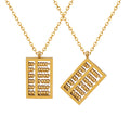 Wholesale Factory Stainless Steel Abacus Choker Pendant Necklace Fashion Gift for Women and Ladies Waterproof