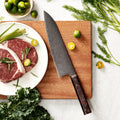 Carbon Fiber Handle Black Japanese Kitchen Knives Custom Japanese-style Chef Knives with Initials