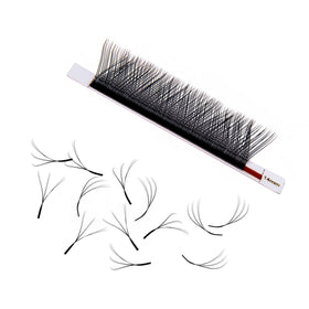 W-3D W-4D W-5D W-6D W-8D Eyelash Wholesale Korean Clover Eyelash Extensions Individual W Lashes