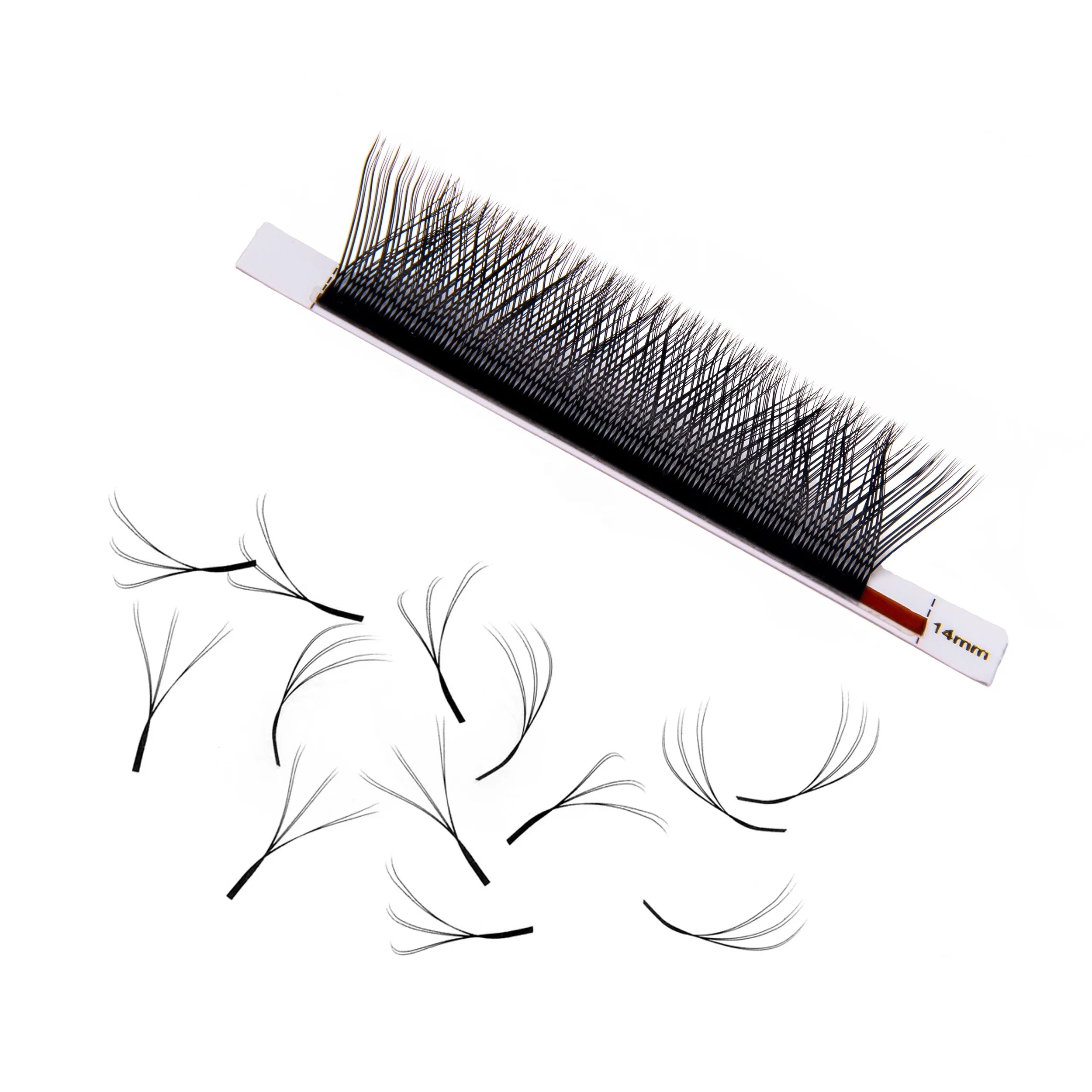 W-3D W-4D W-5D W-6D W-8D Eyelash Wholesale Korean Clover Eyelash Extensions Individual W Lashes