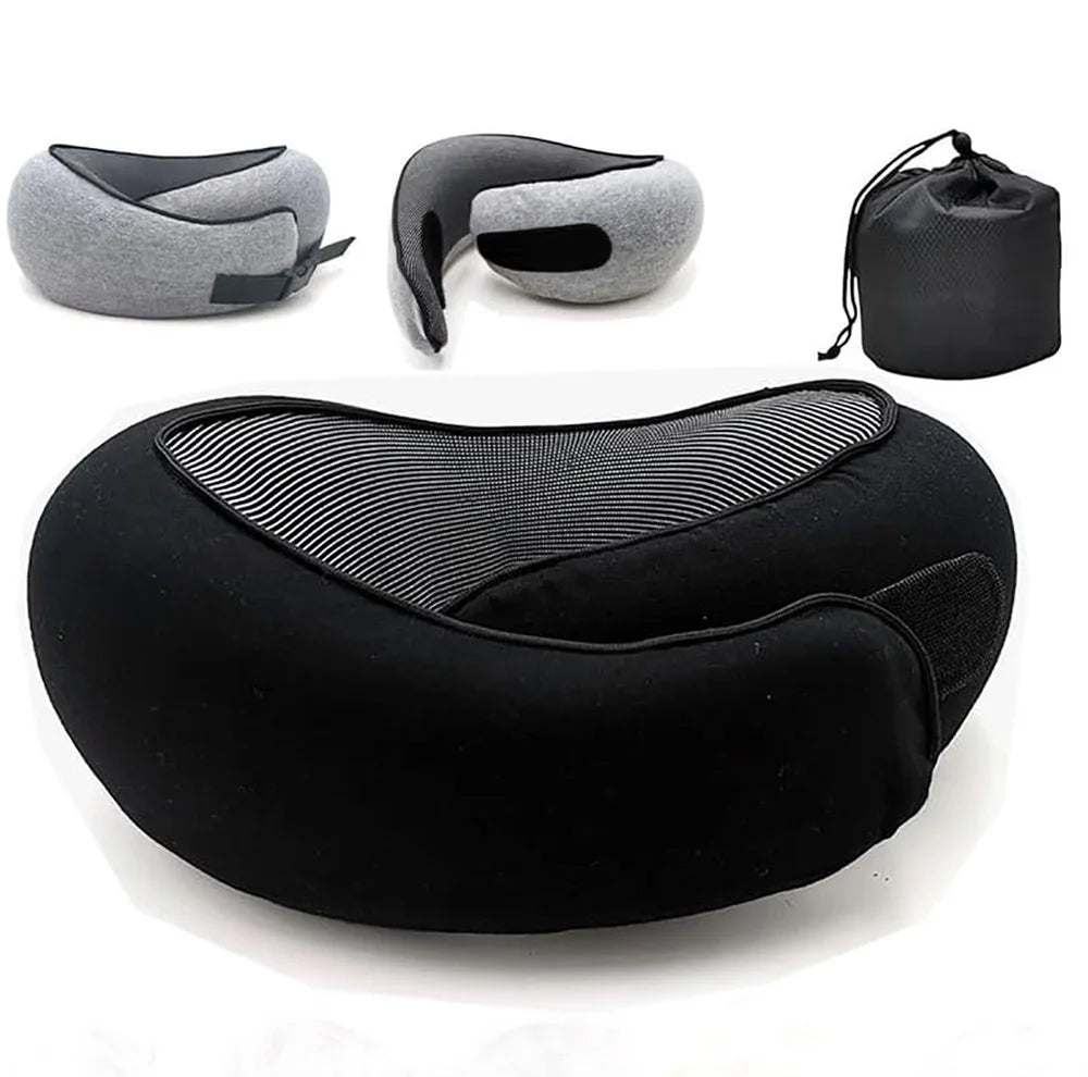 Top Quality 360 Degree Travel Wrap Pillow Travel Neck Pillow Memory Foam Adjustable Neck Support Travel Pillow