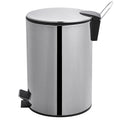 Kitchen stainless steel waste bin metal trash can/new trash bin