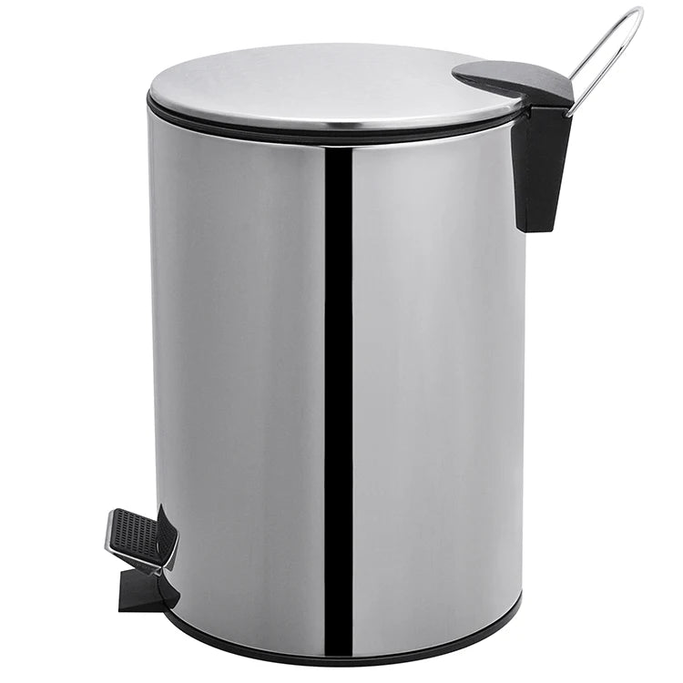Kitchen stainless steel waste bin metal trash can/new trash bin